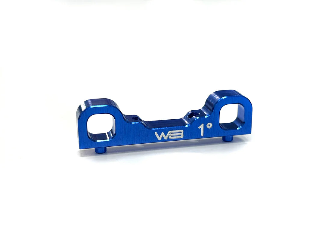 Willspeed W3058 - Cale C alu renforcé 1° - pour Asso B7 - BLEU