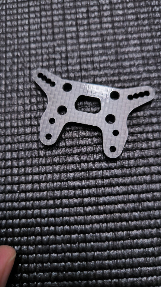 Support d'amortisseurs Avant Carbone pour X-RAY XB2 2025 RCS-190-XB2F25