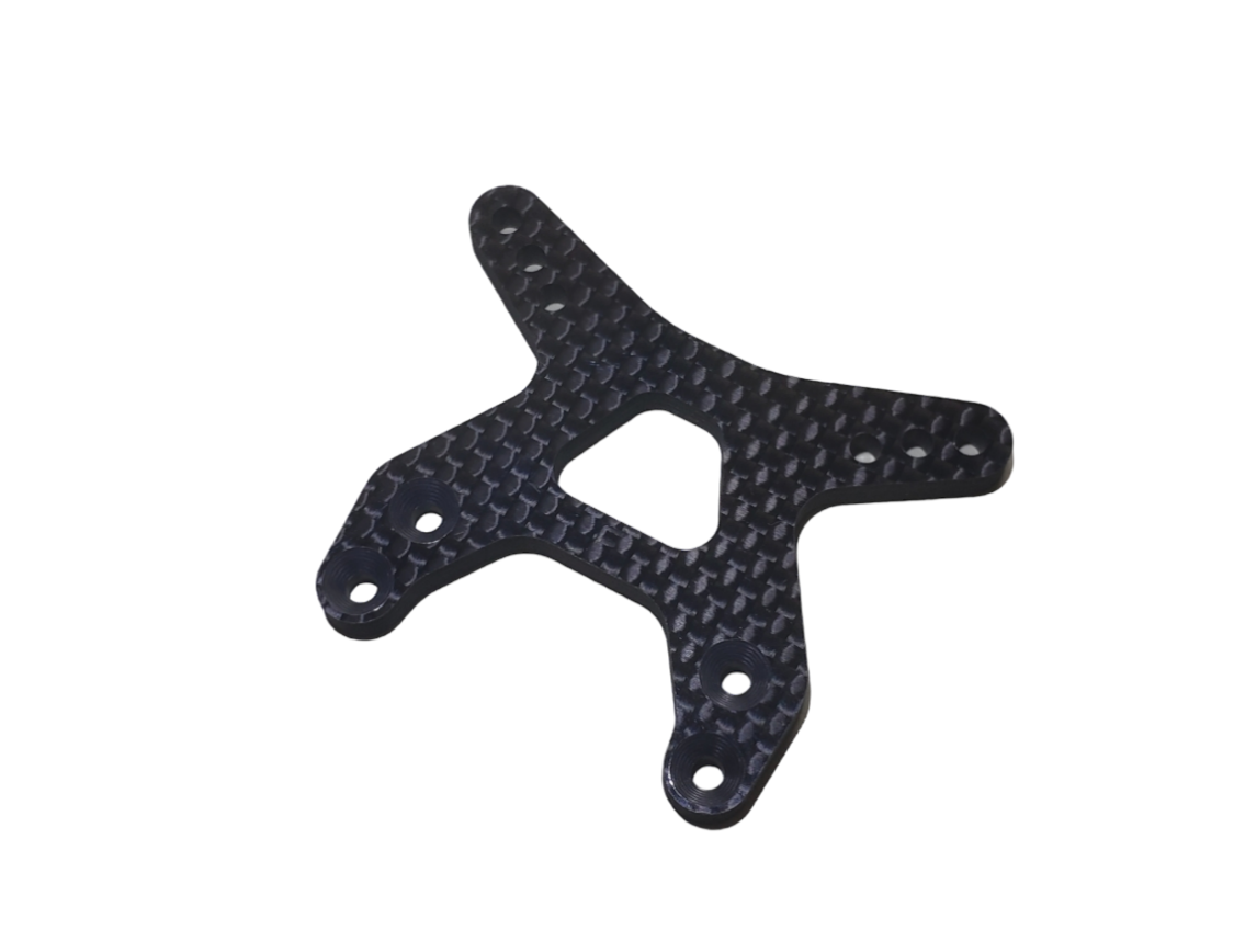 Support d’amortisseurs Avant Carbone triangles plats B6 B6.1 B6.2 RCS-180-B6FLAT