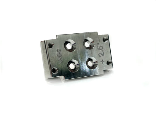 Willspeed W3057 - Stainless Steel 2.5° Front Bulkhead - 29g - for Asso B7
