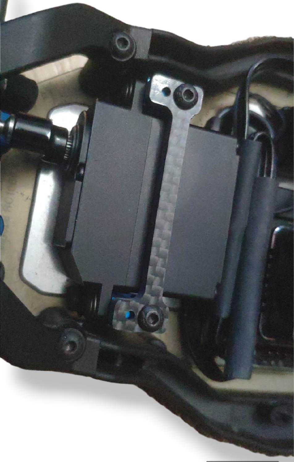 Carbon Servo Mount For Team Associated RC10 B6.3 B6.4 RCS-180-B6S
